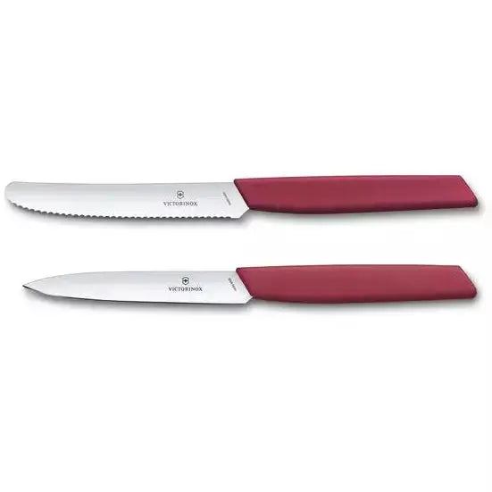 Utility knives with stainless steel frames for strength and corrosion resistance-Victorinox 2 Piece Utility Knife Set