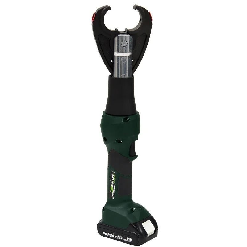 Pliers with rotating jaws for precise angle adjustments-Greenlee EK628LXB 6 Ton Crimper, Li-Ion, standard, Bare