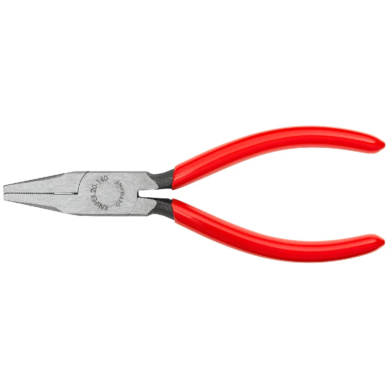 Pliers for wire stripping and cutting tasks-Knipex 20 01 140 5 1/2" Flat Nose Pliers