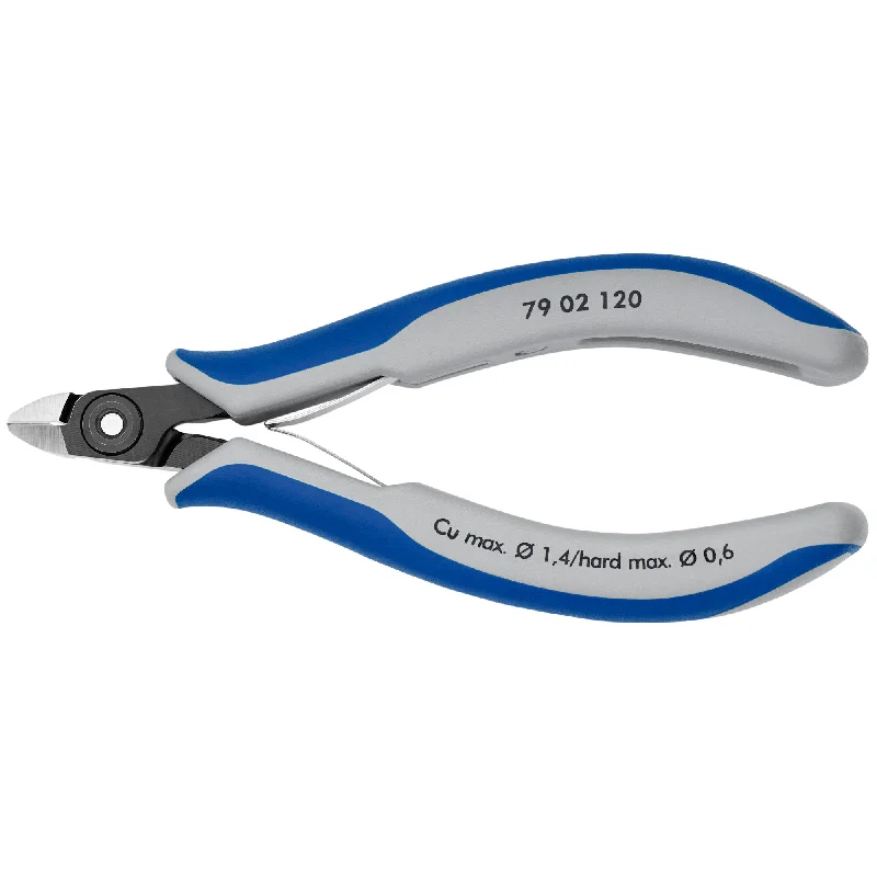 Pliers for heavy-duty welding and metalworking projects-Knipex 79 02 120 4 3/4" Electronics Diagonal Cutters