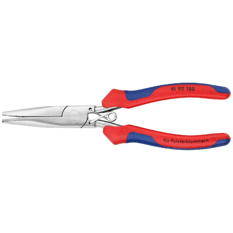 Pliers with ergonomic handle design for ease of use-Knipex 91 92 180 7 1/4" Hog Ring Pliers