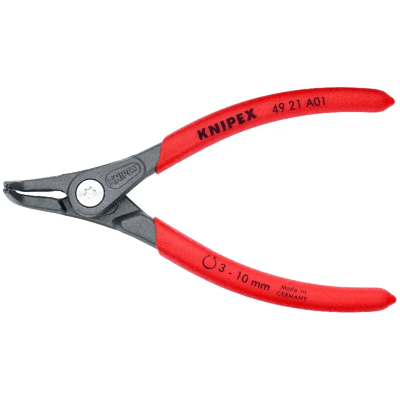 Miniature pliers for delicate tasks and crafts-Knipex 49 21 A01 SBA 5 1/8" External 90° Angled Precision Snap Ring Pliers