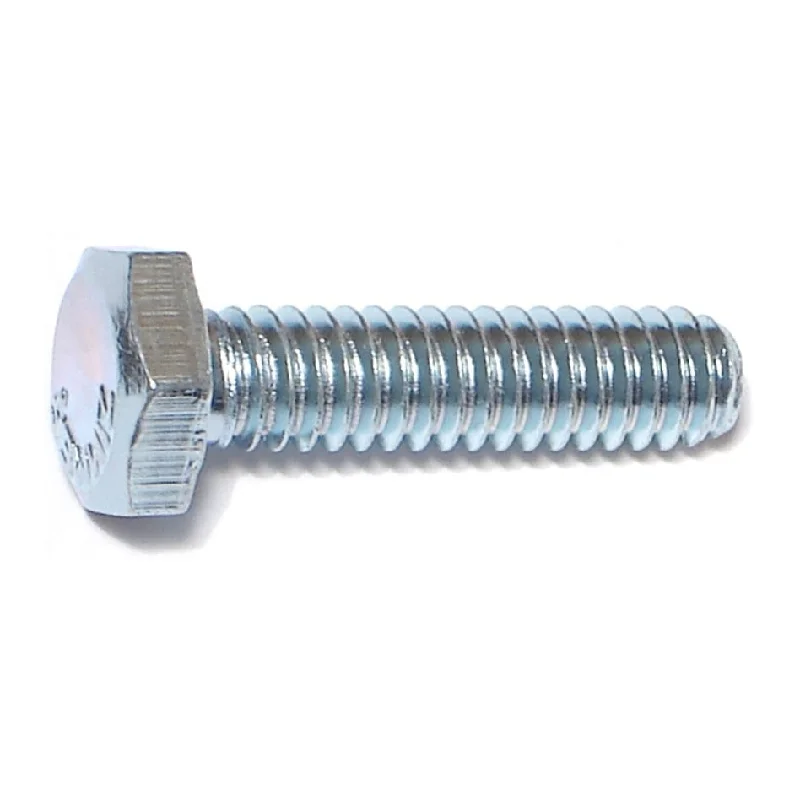 Bolts with countersunk heads for flush installation-1/4"-20 x 1" Zinc Plated Grade 2 / A307 Steel Coarse Thread Hex Bolts